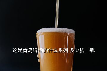 這是青島啤酒的什么系列 多少錢一瓶