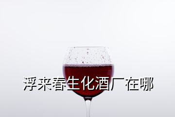 浮來春生化酒廠在哪