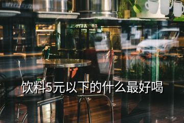 飲料5元以下的什么最好喝