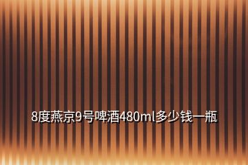 8度燕京9號啤酒480ml多少錢一瓶