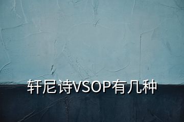 軒尼詩VSOP有幾種