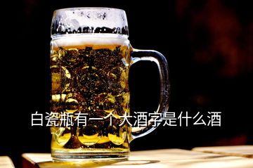 白瓷瓶有一個大酒字是什么酒