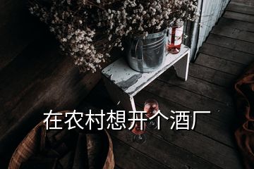 在農(nóng)村想開個酒廠