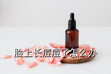 臉上長痘痘了怎么辦