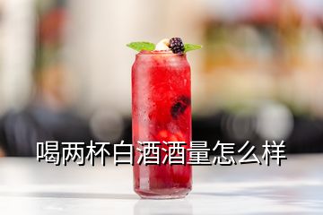 喝兩杯白酒酒量怎么樣