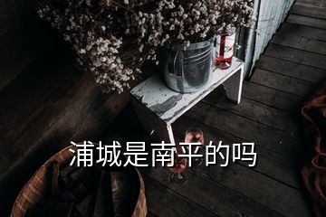 浦城是南平的嗎