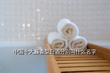 中國(guó)十大醬香型白酒分別叫什么名字