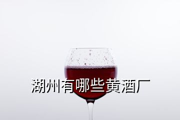 湖州有哪些黃酒廠