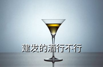 建發(fā)的酒行不行