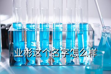 業(yè)彬這個(gè)名字怎么樣