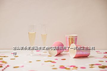 怎么聯(lián)系蕪湖縣原漿酒代理商我開了一間酒店怎么找你