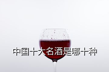 中國(guó)十大名酒是哪十種