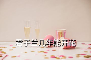 君子蘭幾年能開花