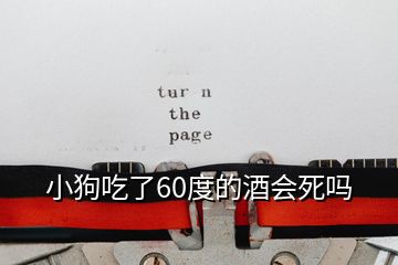 小狗吃了60度的酒會(huì)死嗎