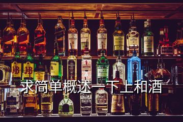 求簡單概述一下上和酒