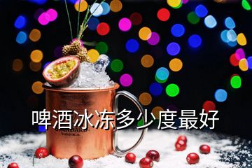 啤酒冰凍多少度最好