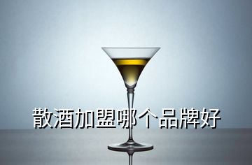 散酒加盟哪個(gè)品牌好