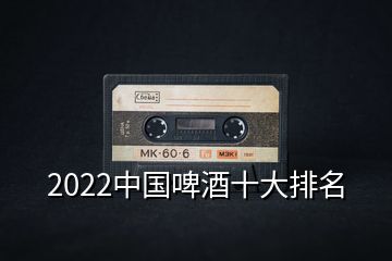 2022中國啤酒十大排名