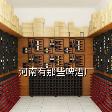 河南有那些啤酒廠