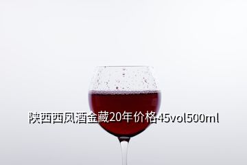 陜西西鳳酒金藏20年價格45vol500ml