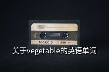 關于vegetable的英語單詞