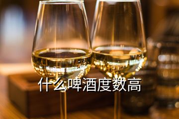 什么啤酒度數(shù)高