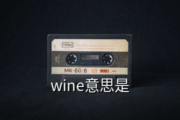 wine意思是