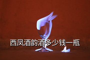 西鳳酒韻酒多少錢一瓶