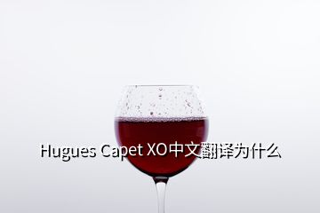 Hugues Capet XO中文翻譯為什么