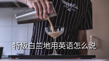 特級白蘭地用英語怎么說