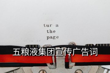 五糧液集團(tuán)宣傳廣告詞