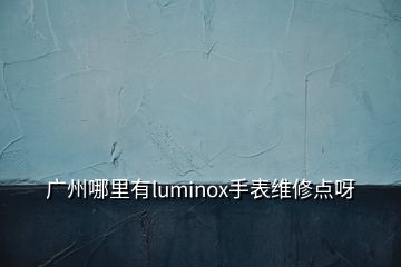 廣州哪里有l(wèi)uminox手表維修點(diǎn)呀