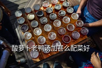 酸蘿卜老鴨湯加甚么配菜好