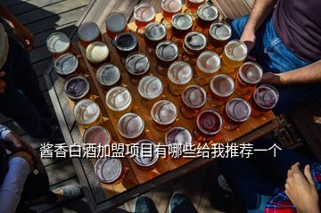 醬香白酒加盟項目有哪些給我推薦一個