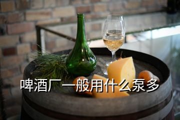 啤酒廠一般用什么泵多