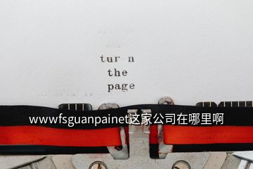 wwwfsguanpainet這家公司在哪里啊