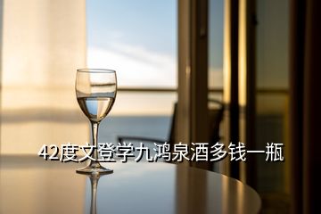 42度文登學(xué)九鴻泉酒多錢一瓶