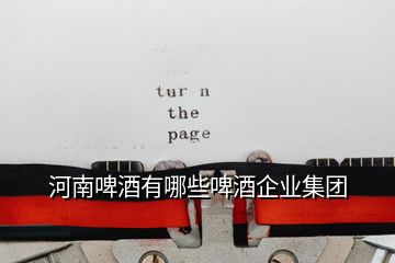 河南啤酒有哪些啤酒企業(yè)集團(tuán)