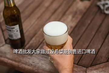 啤酒批發(fā)大家做過沒希望能銷售進口啤酒