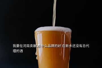 我要在河南賣散酒 什么品牌的好 在新鄉(xiāng)還沒有總代理的酒