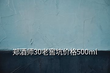 鄭酒師30老窖坑價格500ml